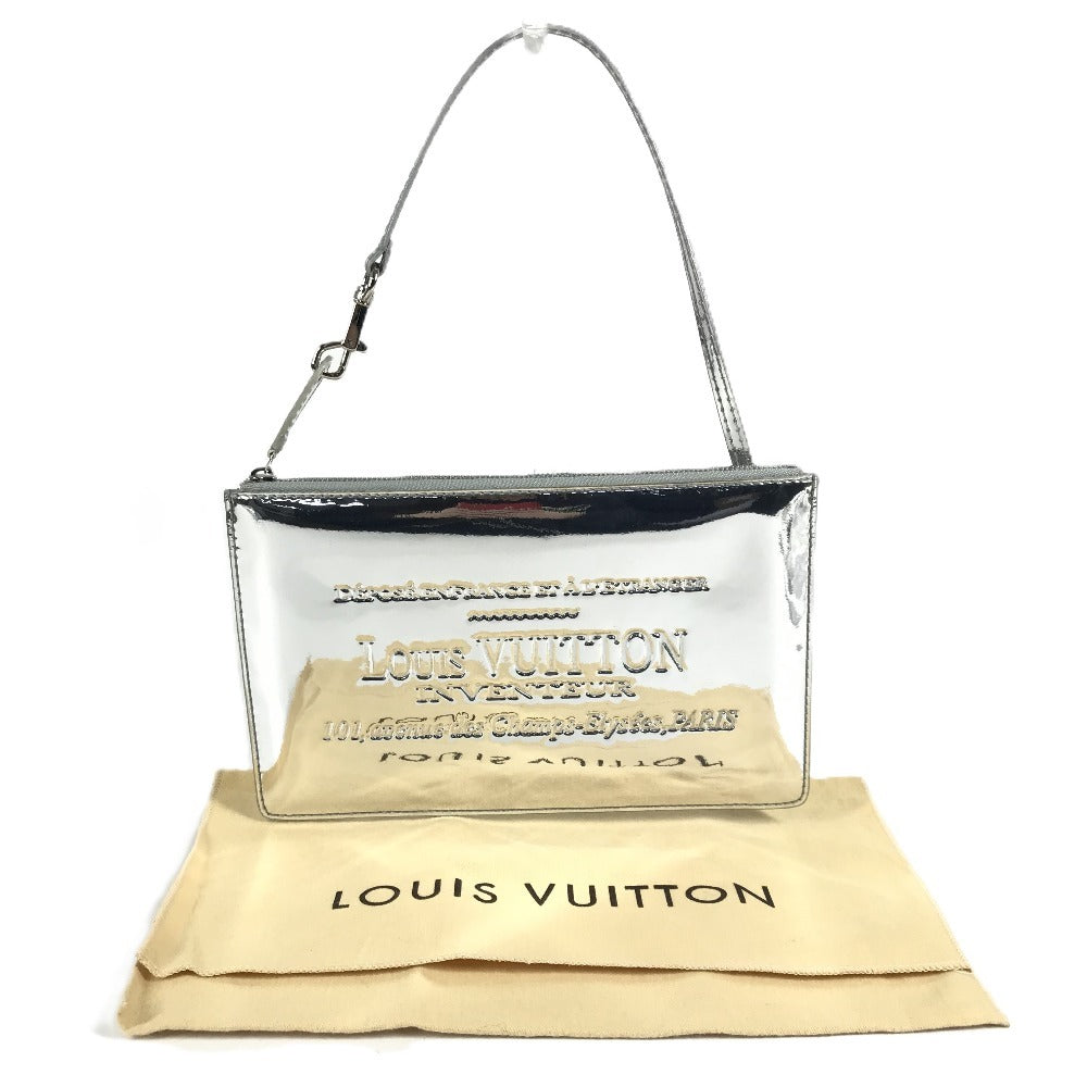 LOUIS VUITTON M95277 Monogram Miroir Pochette Plat Pouch Shoulder Bag Clutch Bag 2WAY Bag Handbag Leather Unisex Silver