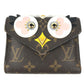 LOUIS VUITTON M60661 モノグラム バード ポルトフォイユヴィクトリーヌ コンパクトウォレット 3つ折り財布 モノグラムキャンバス レディース ピンク