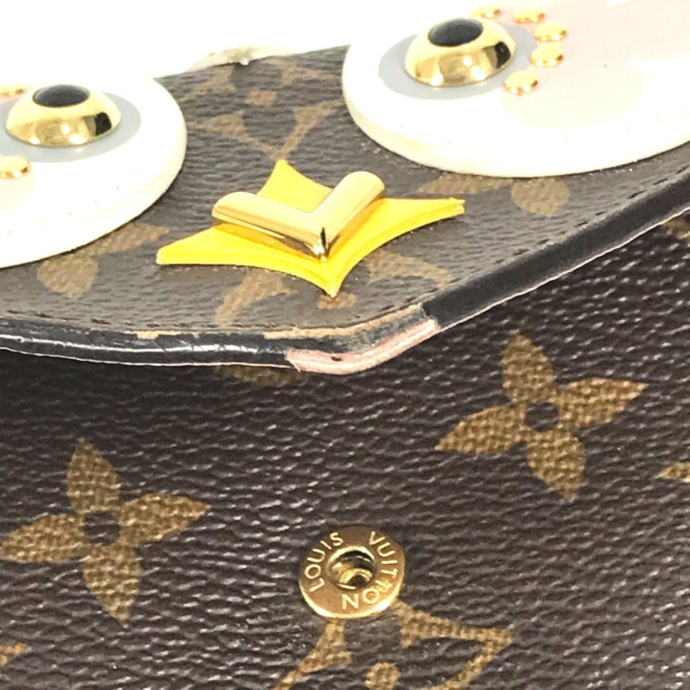 LOUIS VUITTON M60661 モノグラム バード ポルトフォイユヴィクトリーヌ コンパクトウォレット 3つ折り財布 モノグラムキャンバス レディース ピンク