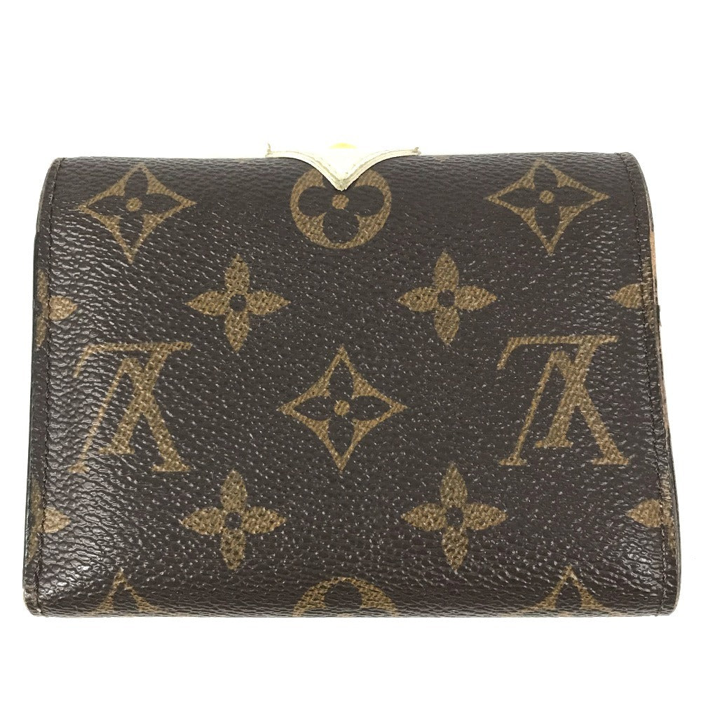 LOUIS VUITTON M60661 モノグラム バード ポルトフォイユヴィクトリーヌ コンパクトウォレット 3つ折り財布 モノグラムキャンバス レディース ピンク