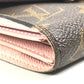 LOUIS VUITTON M60661 モノグラム バード ポルトフォイユヴィクトリーヌ コンパクトウォレット 3つ折り財布 モノグラムキャンバス レディース ピンク