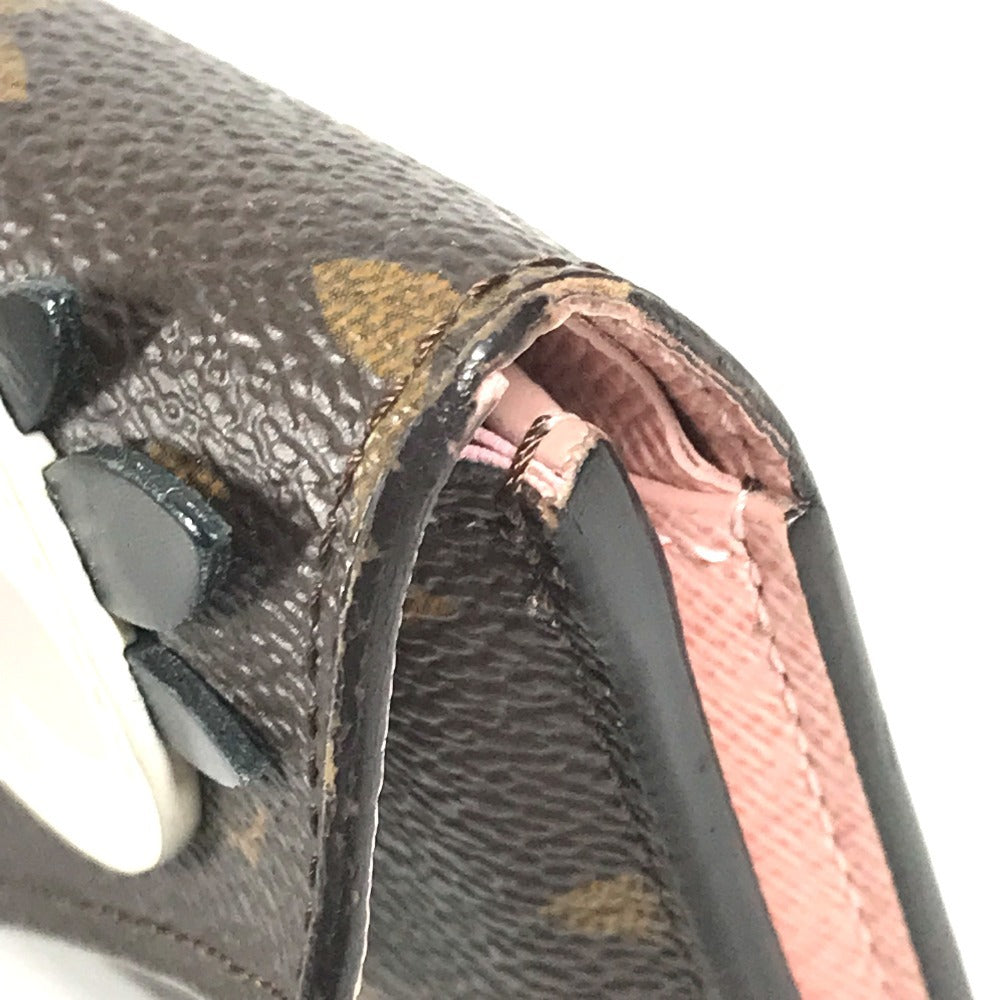 LOUIS VUITTON M60661 モノグラム バード ポルトフォイユヴィクトリーヌ コンパクトウォレット 3つ折り財布 モノグラムキャンバス レディース ピンク