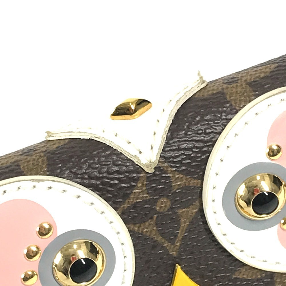 LOUIS VUITTON M60661 モノグラム バード ポルトフォイユヴィクトリーヌ コンパクトウォレット 3つ折り財布 モノグラムキャンバス レディース ピンク