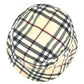 BURBERRY 8075650 チェック ハット帽 帽子 バケットハット ボブハット ハット コットン レディース ベージュ