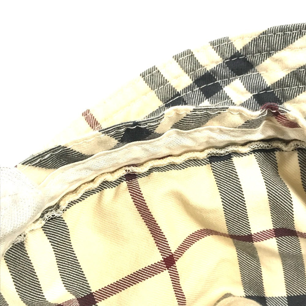 BURBERRY 8075650 チェック ハット帽 帽子 バケットハット ボブハット ハット コットン レディース ベージュ