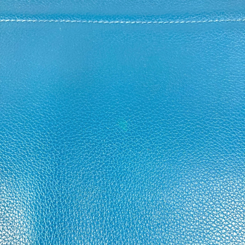 HERMES L字ファスナー ジップコンピューター カバン セカンドバッグ クラッチバッグ エバーカラー ユニセックス ブルードガリス ブルー