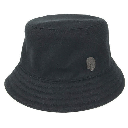 HERMES フレッド クルーカルーゼル ハット帽 帽子 バケットハット ボブハット ハット ウール ユニセックス ブラック