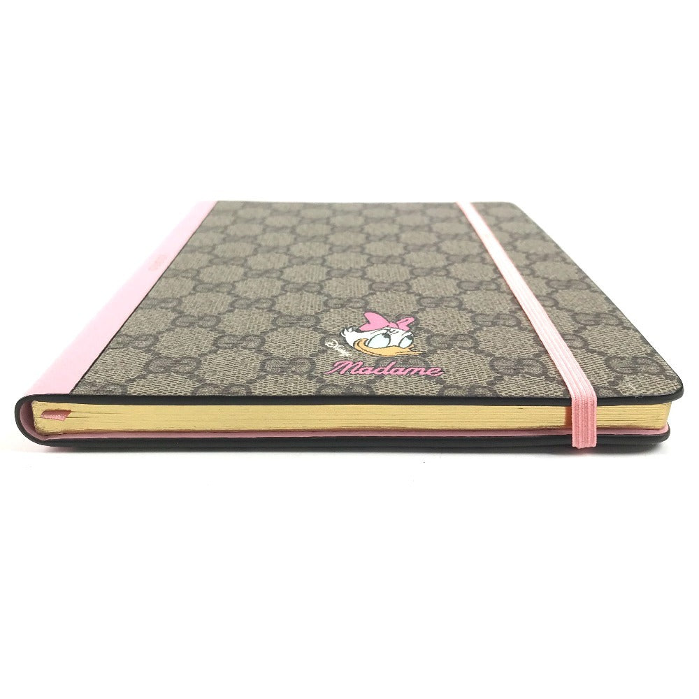 GUCCI Disney Daisy Duck Notebook, GG Supreme Canvas, Unisex, Pink