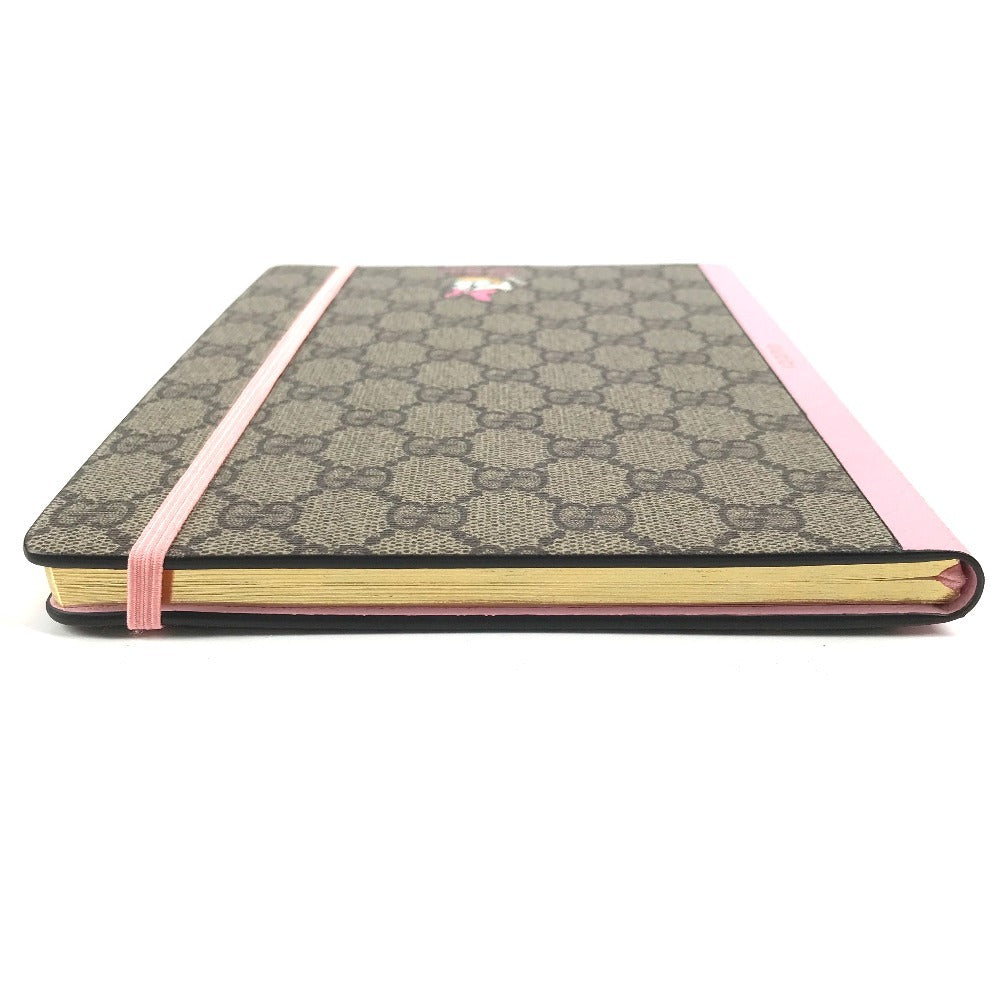 GUCCI Disney Daisy Duck Notebook, GG Supreme Canvas, Unisex, Pink