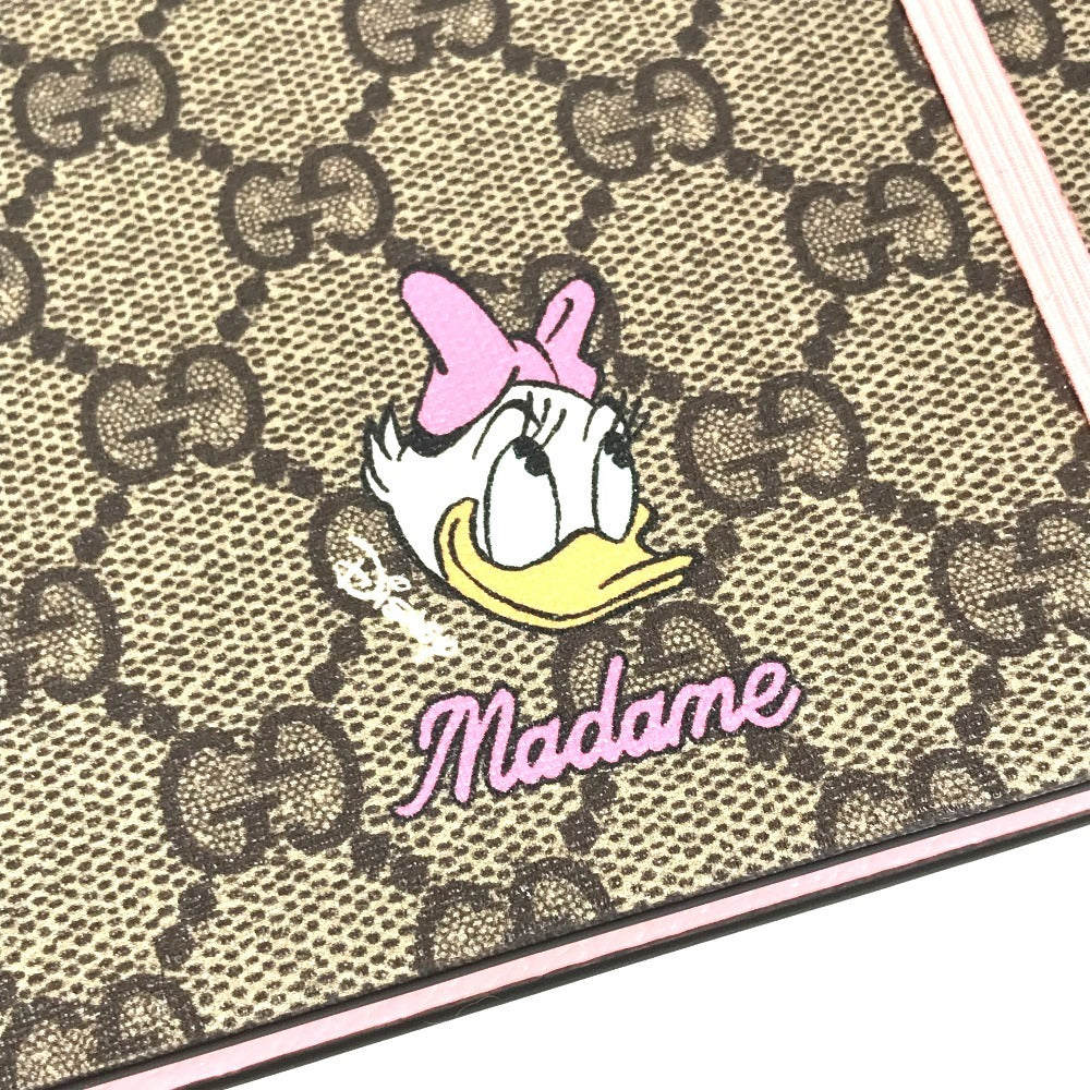 GUCCI Disney Daisy Duck Notebook, GG Supreme Canvas, Unisex, Pink