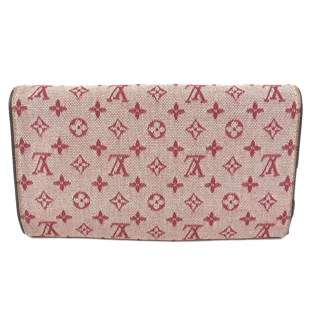 LOUIS VUITTON M92244 モノグラムミニ ポルトトレゾール インターナショナル ロングウォレット フラップ 長財布 モノグラムミニキャンバス ユニセックス チェリー レッド