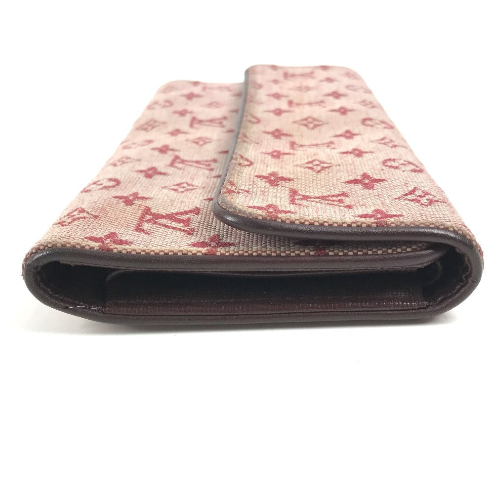 LOUIS VUITTON M92244 モノグラムミニ ポルトトレゾール インターナショナル ロングウォレット フラップ 長財布 モノグラムミニキャンバス ユニセックス チェリー レッド