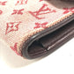 LOUIS VUITTON M92244 モノグラムミニ ポルトトレゾール インターナショナル ロングウォレット フラップ 長財布 モノグラムミニキャンバス ユニセックス チェリー レッド