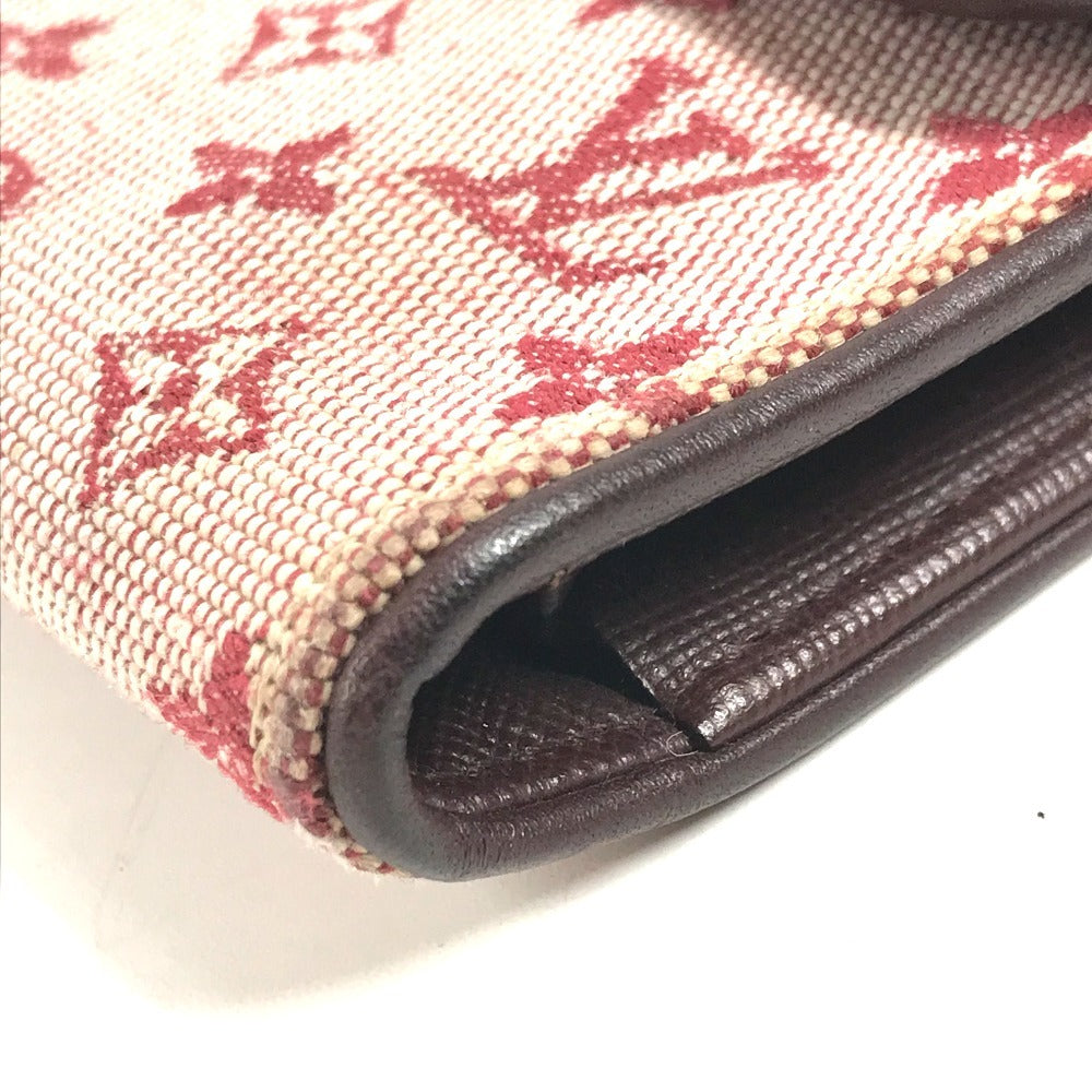 LOUIS VUITTON M92244 モノグラムミニ ポルトトレゾール インターナショナル ロングウォレット フラップ 長財布 モノグラムミニキャンバス ユニセックス チェリー レッド