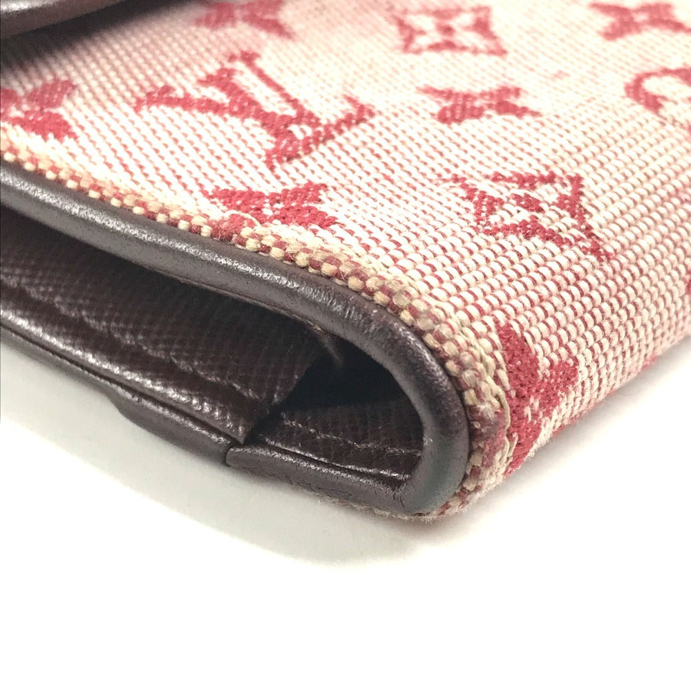 LOUIS VUITTON M92244 モノグラムミニ ポルトトレゾール インターナショナル ロングウォレット フラップ 長財布 モノグラムミニキャンバス ユニセックス チェリー レッド