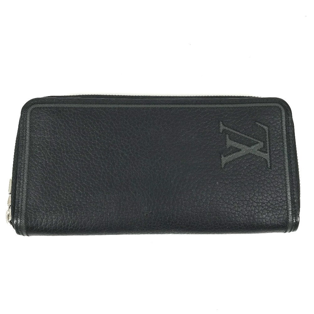 LOUIS VUITTON M68228 LVロゴ ヴェルティカル ジッピーウォレット ロングウォレット ラウンドファスナー 長財布 トリヨンレザー ユニセックス ノワール ブラック
