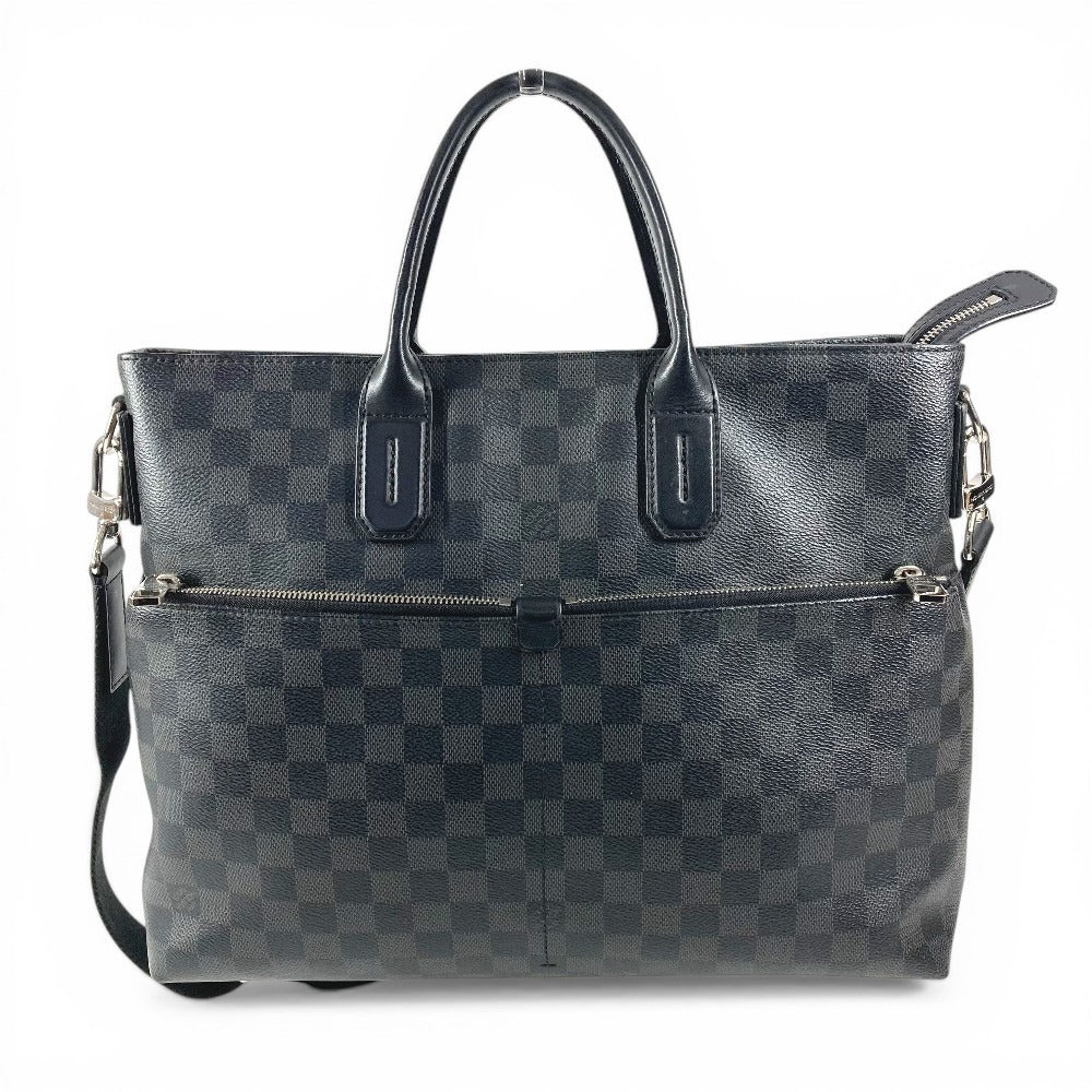 LOUIS VUITTON N41564 Damier Graphite 7DW Briefcase Seven Days a Week Tote Bag Handbag Shoulder Bag Business Bag Damier Graphite Canvas Unisex Black