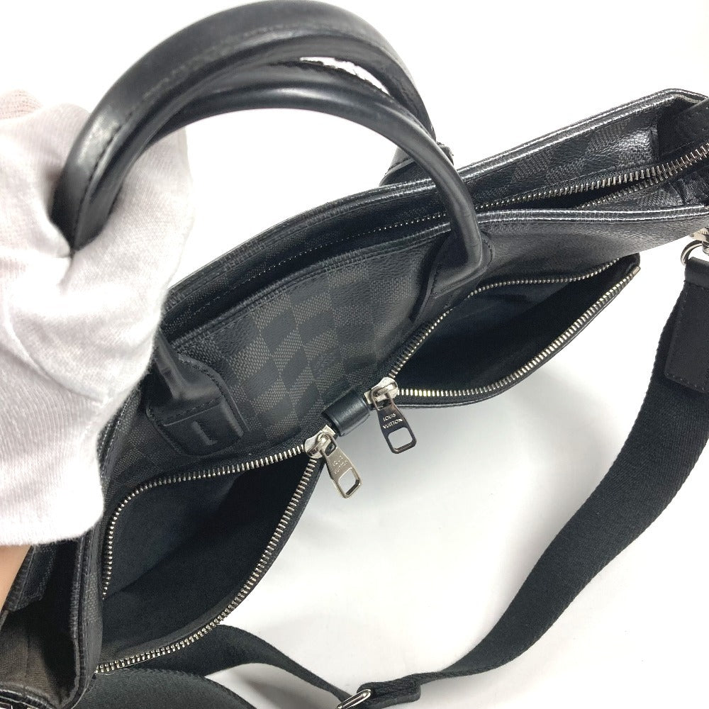 LOUIS VUITTON N41564 Damier Graphite 7DW Briefcase Seven Days a Week Tote Bag Handbag Shoulder Bag Business Bag Damier Graphite Canvas Unisex Black