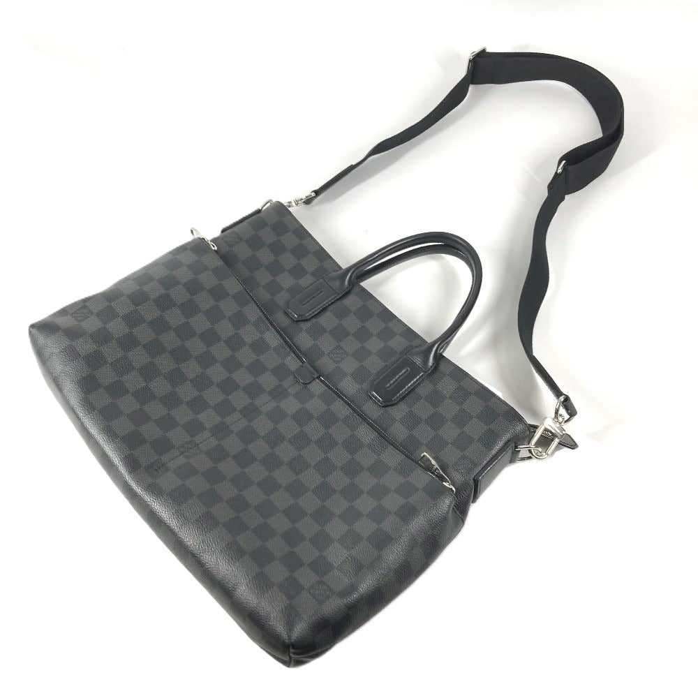 LOUIS VUITTON N41564 Damier Graphite 7DW Briefcase Seven Days a Week Tote Bag Handbag Shoulder Bag Business Bag Damier Graphite Canvas Unisex Black