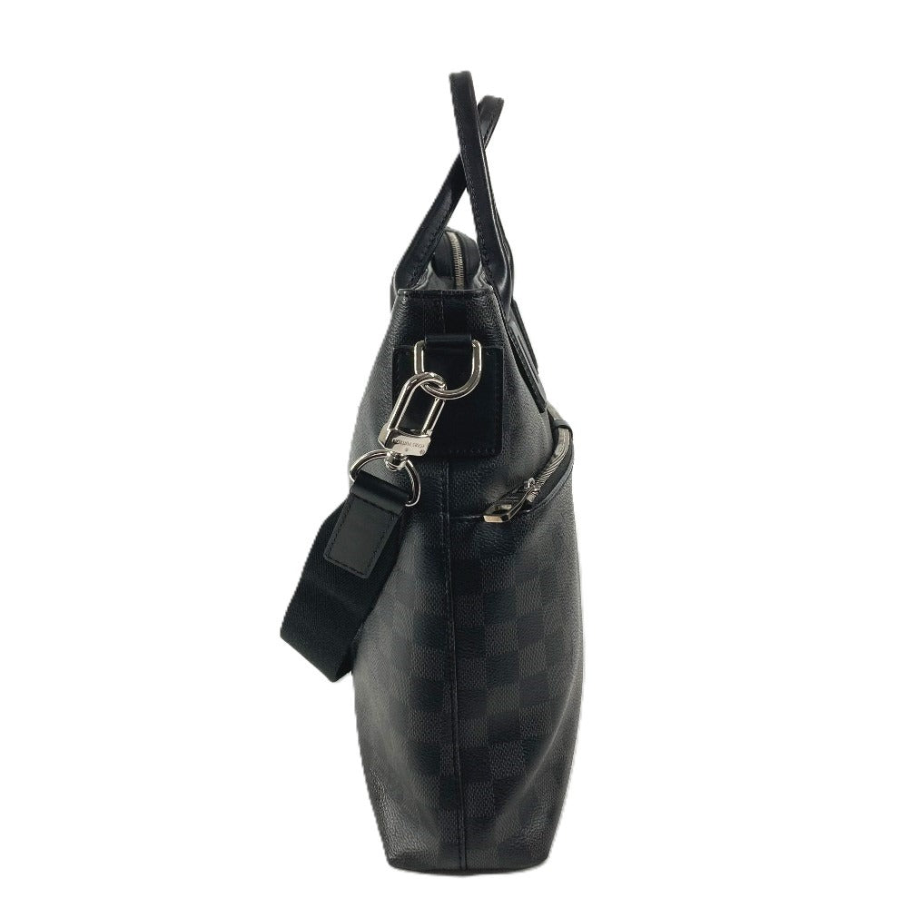 LOUIS VUITTON N41564 Damier Graphite 7DW Briefcase Seven Days a Week Tote Bag Handbag Shoulder Bag Business Bag Damier Graphite Canvas Unisex Black