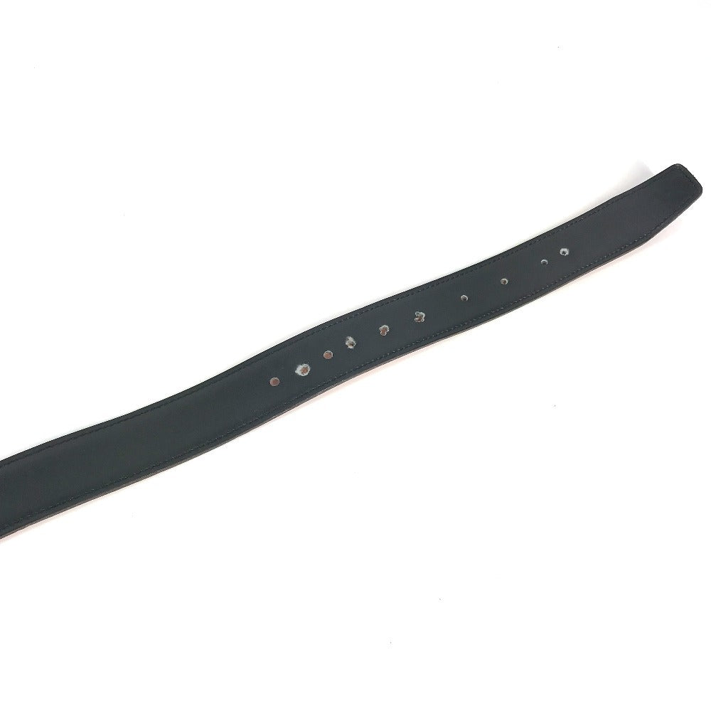 HERMES リバーシブル バックルベルト ベルト レザー ユニセックス ブラック