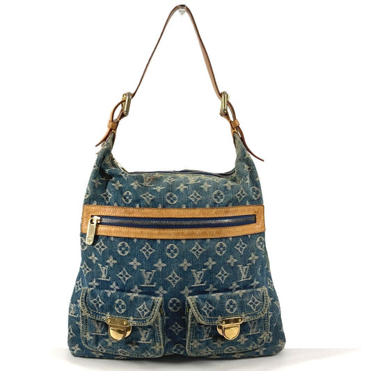 LOUIS VUITTON M95048 モノグラムデニム バギーGM バギー GM 肩掛け ポケット カバン ショルダーバッグ レディース ブルー