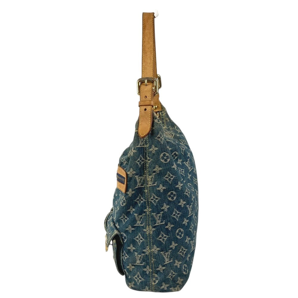 LOUIS VUITTON M95048 モノグラムデニム バギーGM バギー GM 肩掛け ポケット カバン ショルダーバッグ レディース ブルー