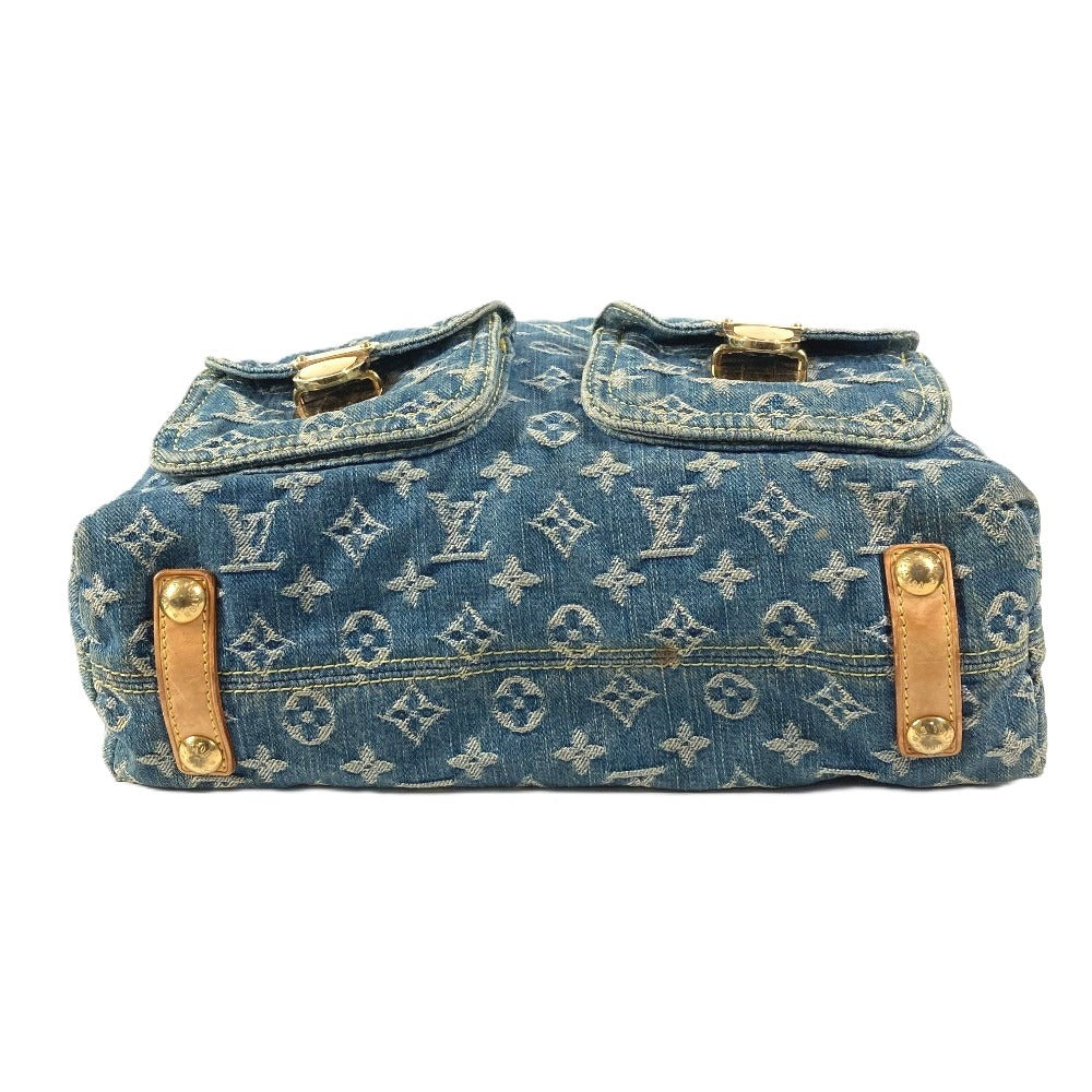 LOUIS VUITTON M95048 モノグラムデニム バギーGM バギー GM 肩掛け ポケット カバン ショルダーバッグ レディース ブルー