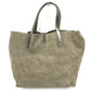 TIFFANY&Co. Logo Tote Bag with Pouch, Handbag, Leather/Suede, Women's, Gold-tone