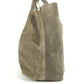 TIFFANY&Co. Logo Tote Bag with Pouch, Handbag, Leather/Suede, Women's, Gold-tone