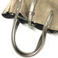 TIFFANY&Co. Logo Tote Bag with Pouch, Handbag, Leather/Suede, Women's, Gold-tone