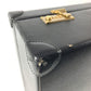 LOEWE ヴィンテージ ロゴ アナグラム アタッシュケース カバン トートバッグ ビジネスバッグ BOX ハンドバッグ レザー ユニセックス ブラック