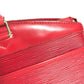 LOUIS VUITTON M48187 Epi Riviera Bag Logo Tote Bag Handbag Epi Leather Unisex Castilian Red Red