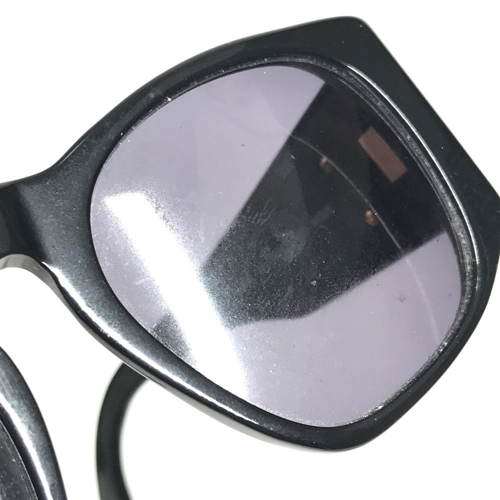 CHANEL 01450 ヴィンテージ CC ココマーク ロゴ マトラッセ キルティング めがね メガネ アイウェア 眼鏡 サングラス プラスチック ユニセックス ブラック