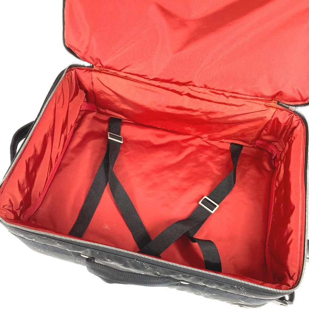 CHANEL スーツケース 旧 トラベルライン トラベルバッグ 2輪 旅行バッグ キャリーバッグ ナイロン ユニセックス ブラック