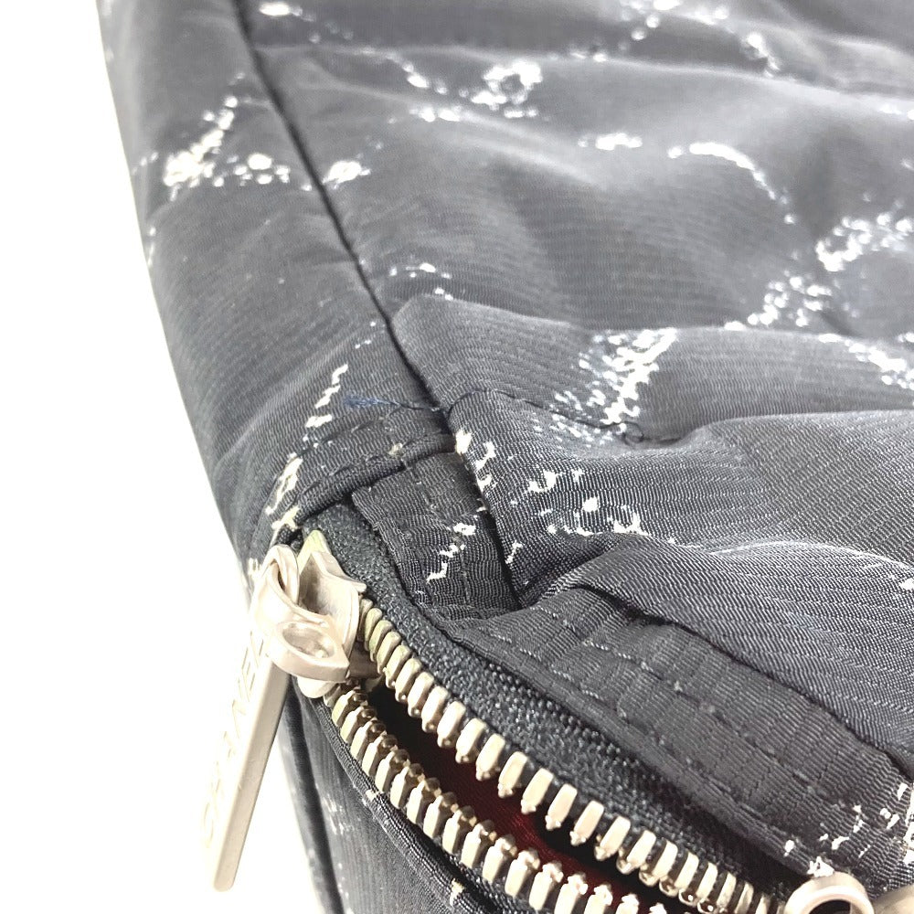 CHANEL スーツケース 旧 トラベルライン トラベルバッグ 2輪 旅行バッグ キャリーバッグ ナイロン ユニセックス ブラック