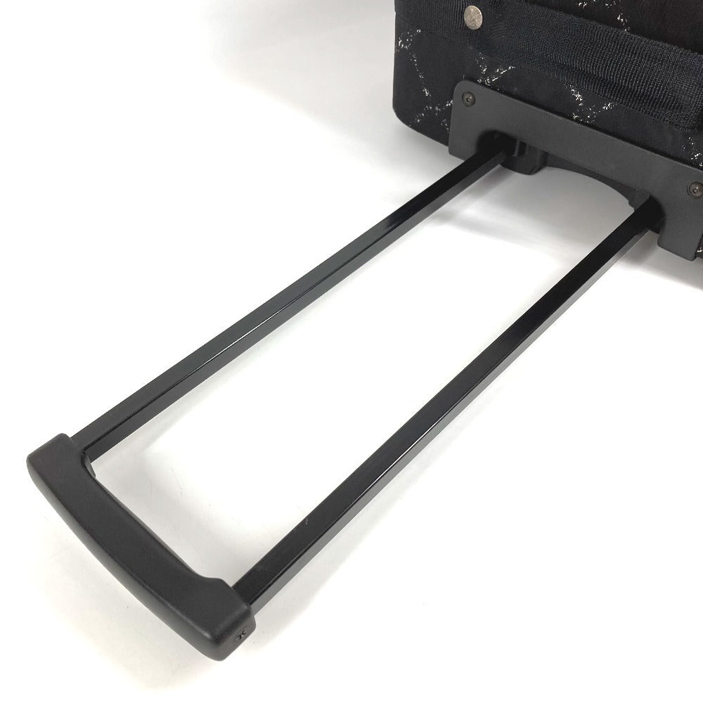 CHANEL スーツケース 旧 トラベルライン トラベルバッグ 2輪 旅行バッグ キャリーバッグ ナイロン ユニセックス ブラック