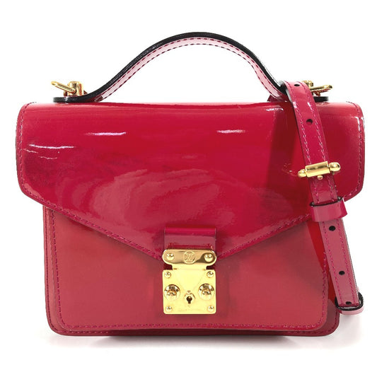 LOUIS VUITTON M91579 モノグラムヴェルニ モンソーBB モンソー　BB カバン 2WAYバッグ ショルダーバッグ ハンドバッグ パテントレザー レディース ローズアンディアン パープル