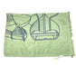 HERMES DRAP DE PLAGE YACHTING THALASSA ヨッティング プラージュ テレサ バスタオル インテリア ひざかけ ブランケット フリンジ タオル コットン ユニセックス グリーン