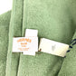 HERMES DRAP DE PLAGE YACHTING THALASSA ヨッティング プラージュ テレサ バスタオル インテリア ひざかけ ブランケット フリンジ タオル コットン ユニセックス グリーン