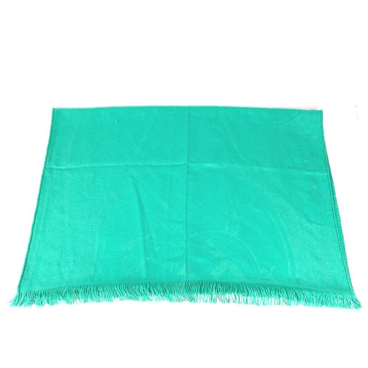 HERMES ストール ニューリブリス　ニュー リブリス ショール フリンジ マフラー ストール カシミヤ ユニセックス グリーン