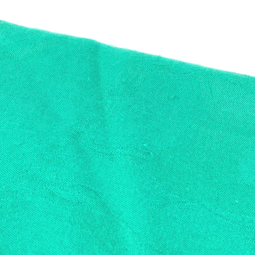 HERMES ストール ニューリブリス　ニュー リブリス ショール フリンジ マフラー ストール カシミヤ ユニセックス グリーン