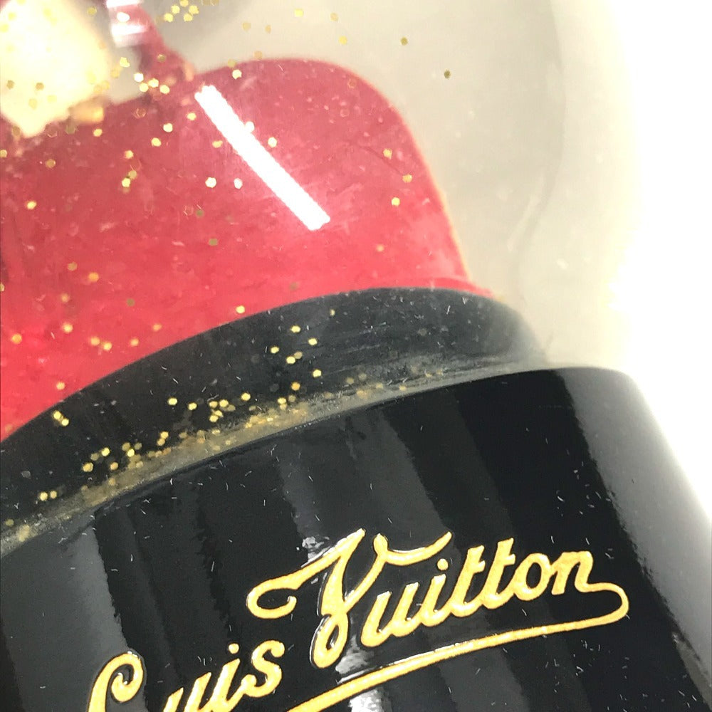 LOUIS VUITTON 不明 ノベルティ 非売品 モノグラム アルマ スノードーム オブジェ ガラス ユニセックス レッド