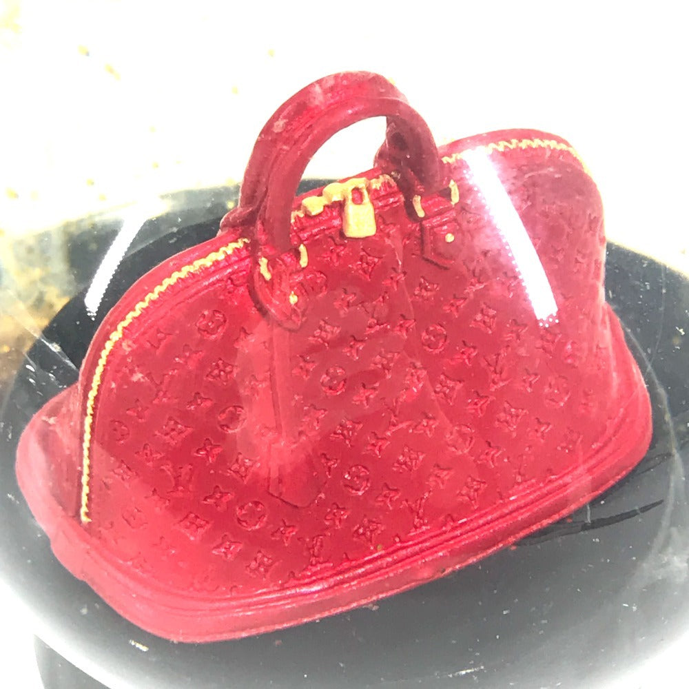 LOUIS VUITTON 不明 ノベルティ 非売品 モノグラム アルマ スノードーム オブジェ ガラス ユニセックス レッド