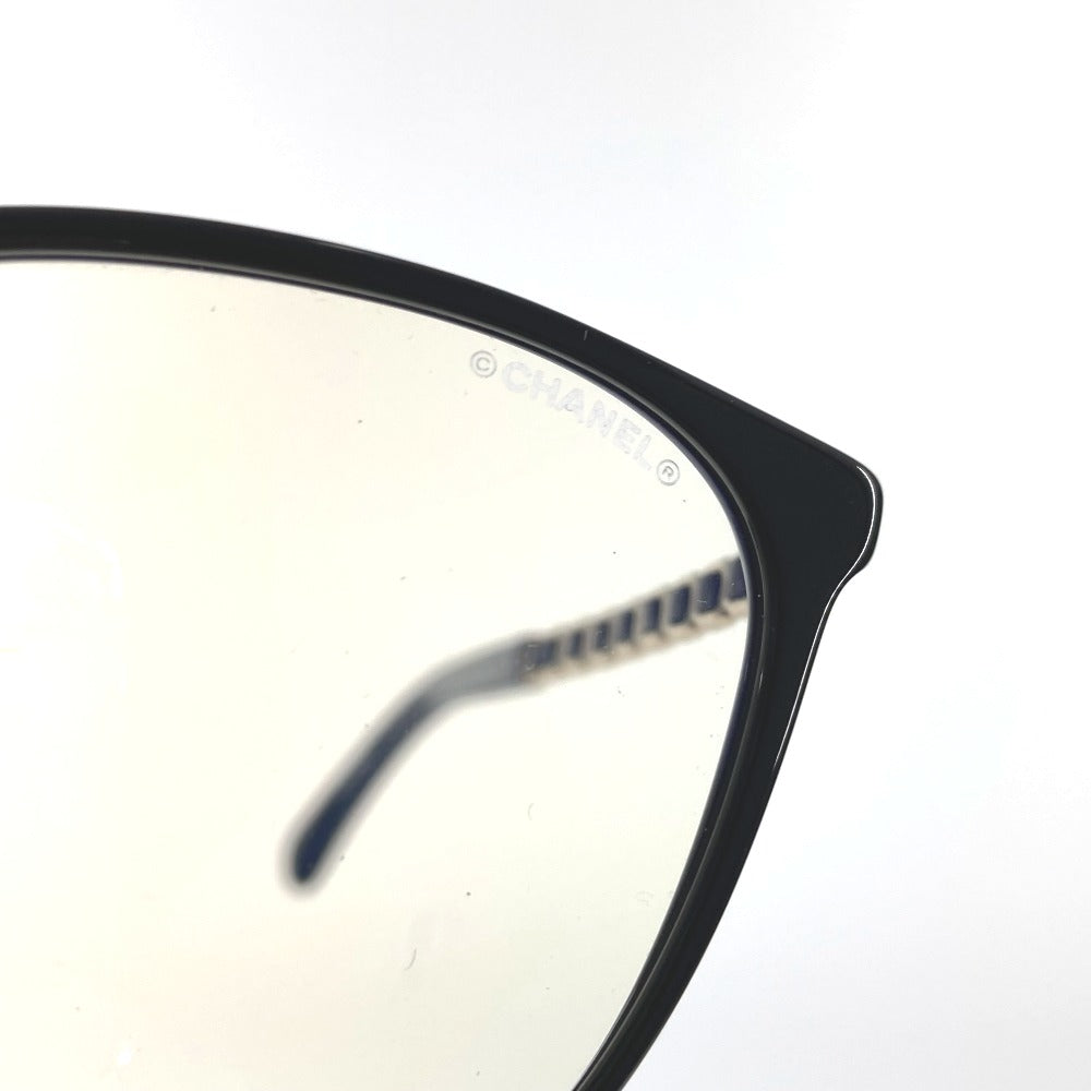 CHANEL 3408-S-A CC Coco Mark Logo Eyeglasses Eyewear Sunglasses Plastic Women's Black