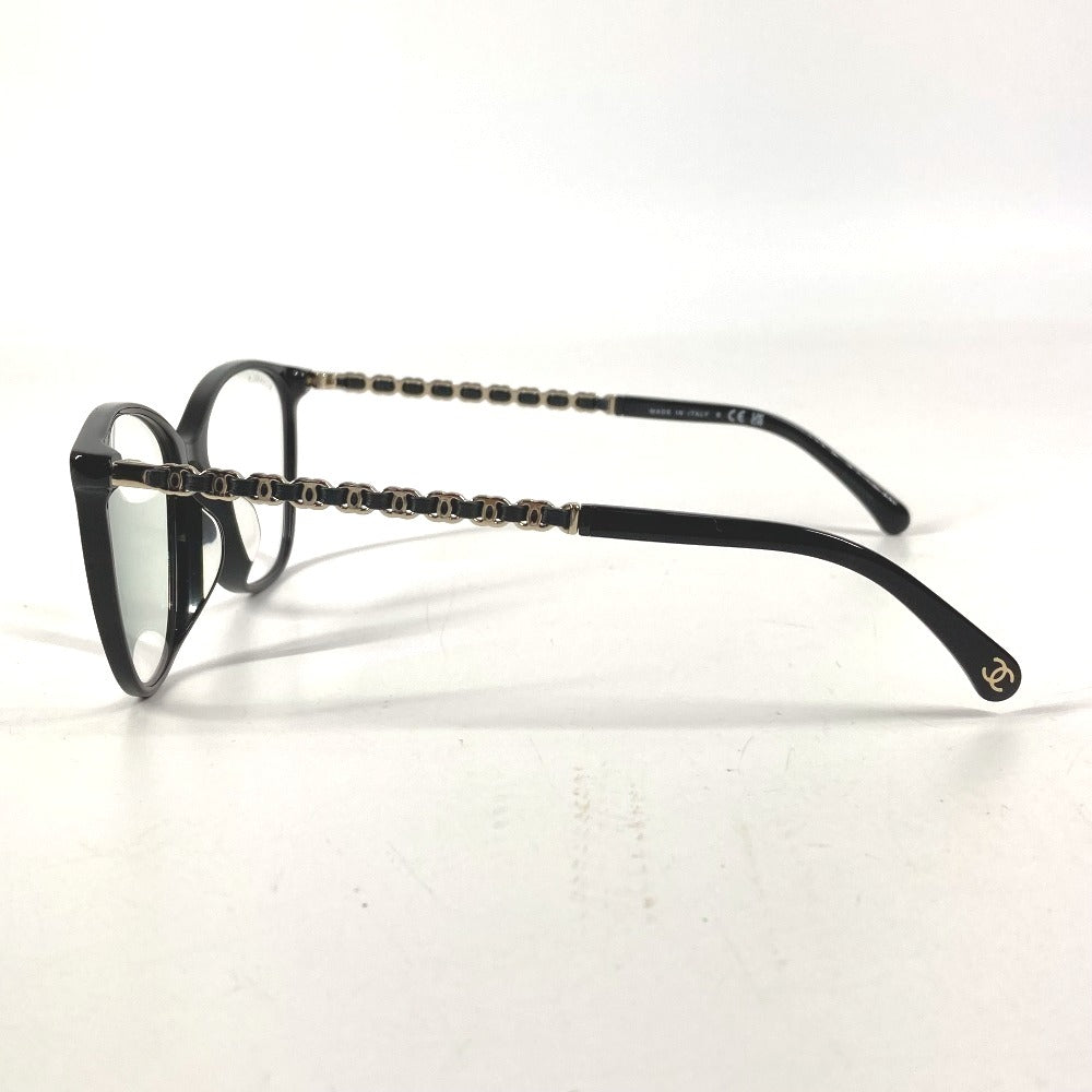 CHANEL 3408-S-A CC Coco Mark Logo Eyeglasses Eyewear Sunglasses Plastic Women's Black