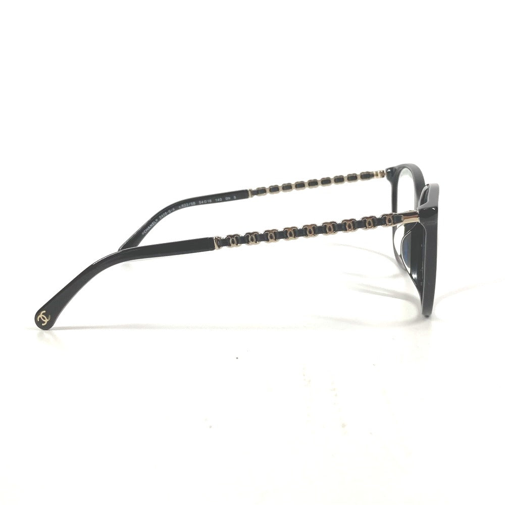 CHANEL 3408-S-A CC Coco Mark Logo Eyeglasses Eyewear Sunglasses Plastic Women's Black