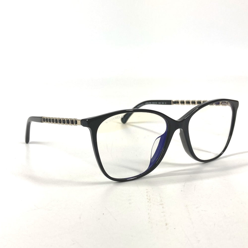 CHANEL 3408-S-A CC Coco Mark Logo Eyeglasses Eyewear Sunglasses Plastic Women's Black