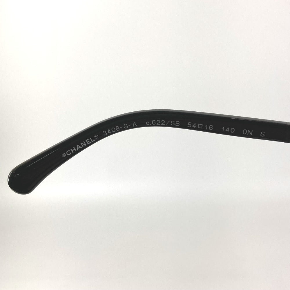 CHANEL 3408-S-A CC Coco Mark Logo Eyeglasses Eyewear Sunglasses Plastic Women's Black