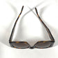 CHANEL 01450 Vintage CC Coco Mark Logo Eyeglasses Eyewear Glasses Sunglasses Plastic Women's Brown